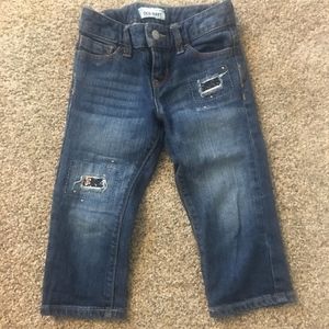 Old Navy sequin crop jeans